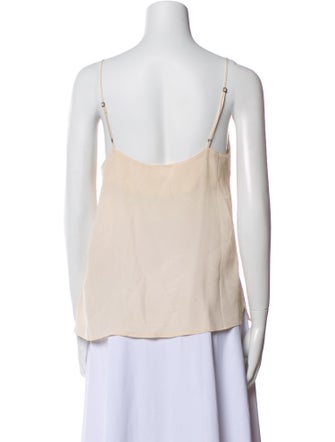 Anine Bing Silk V-Neck Top