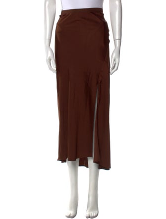 Anine Bing Silk Midi Length Skirt