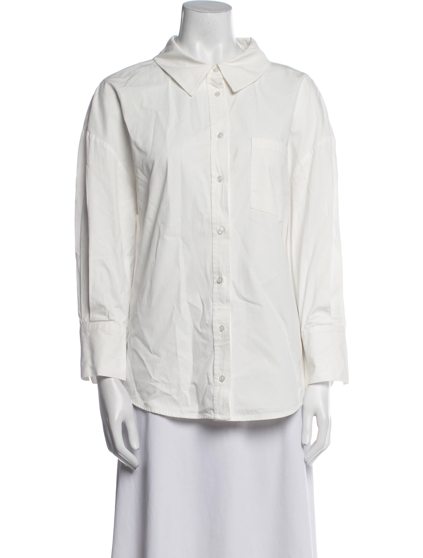 Anine Bing Long Sleeve Button-Up Top