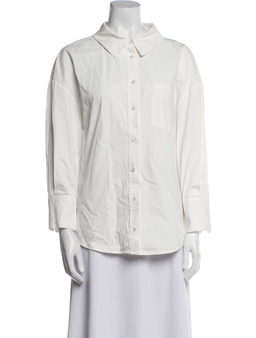Anine Bing Long Sleeve Button-Up Top