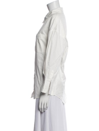 Anine Bing Long Sleeve Button-Up Top