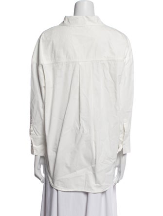 Anine Bing Long Sleeve Button-Up Top