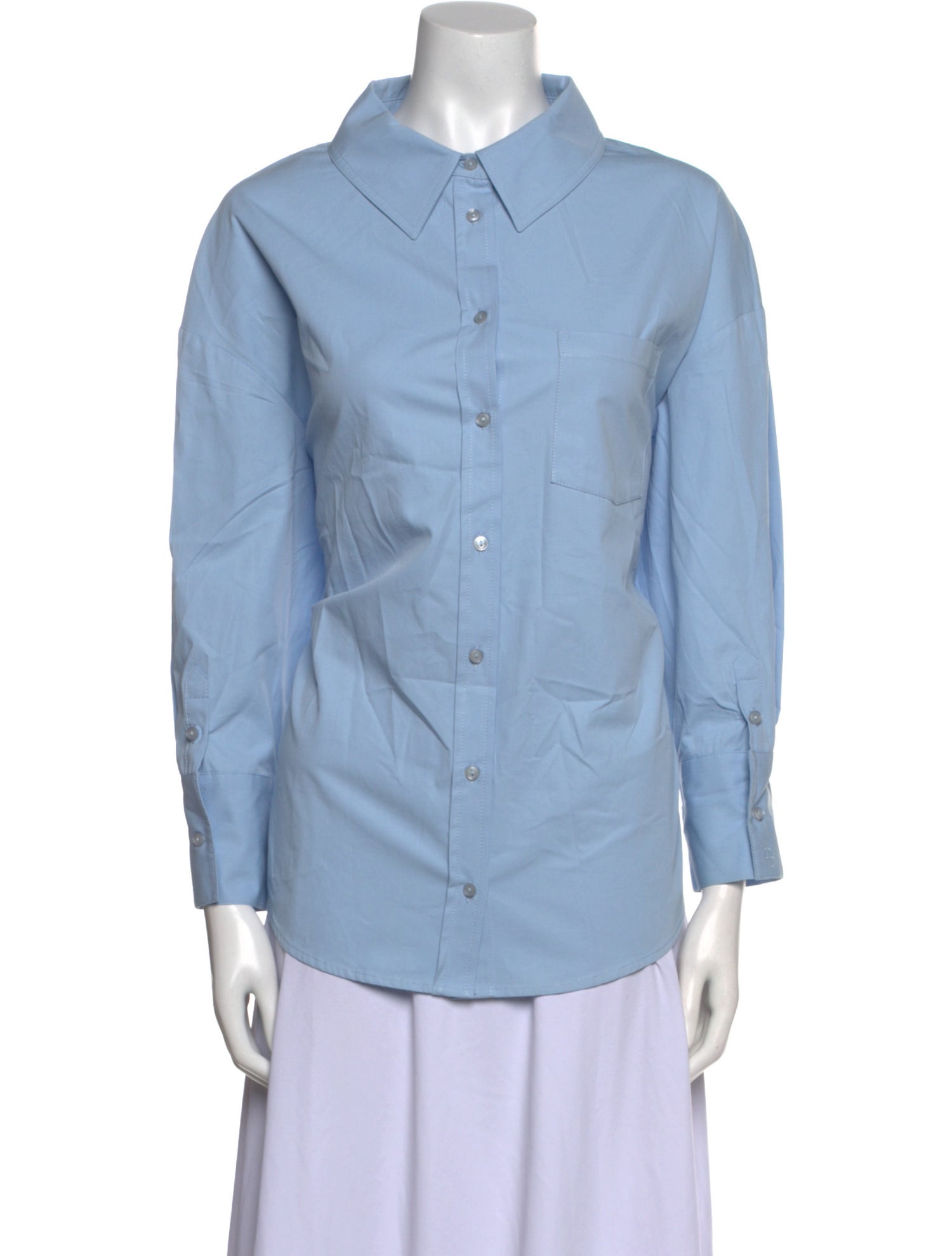 Anine Bing Long Sleeve Button-Up Top