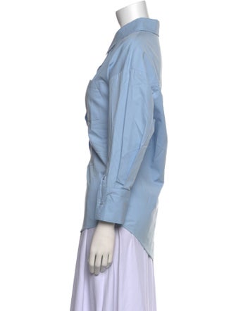 Anine Bing Long Sleeve Button-Up Top