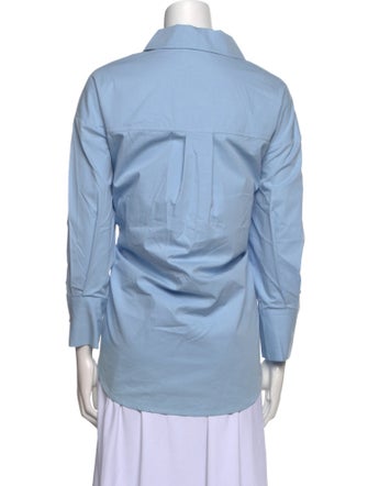 Anine Bing Long Sleeve Button-Up Top