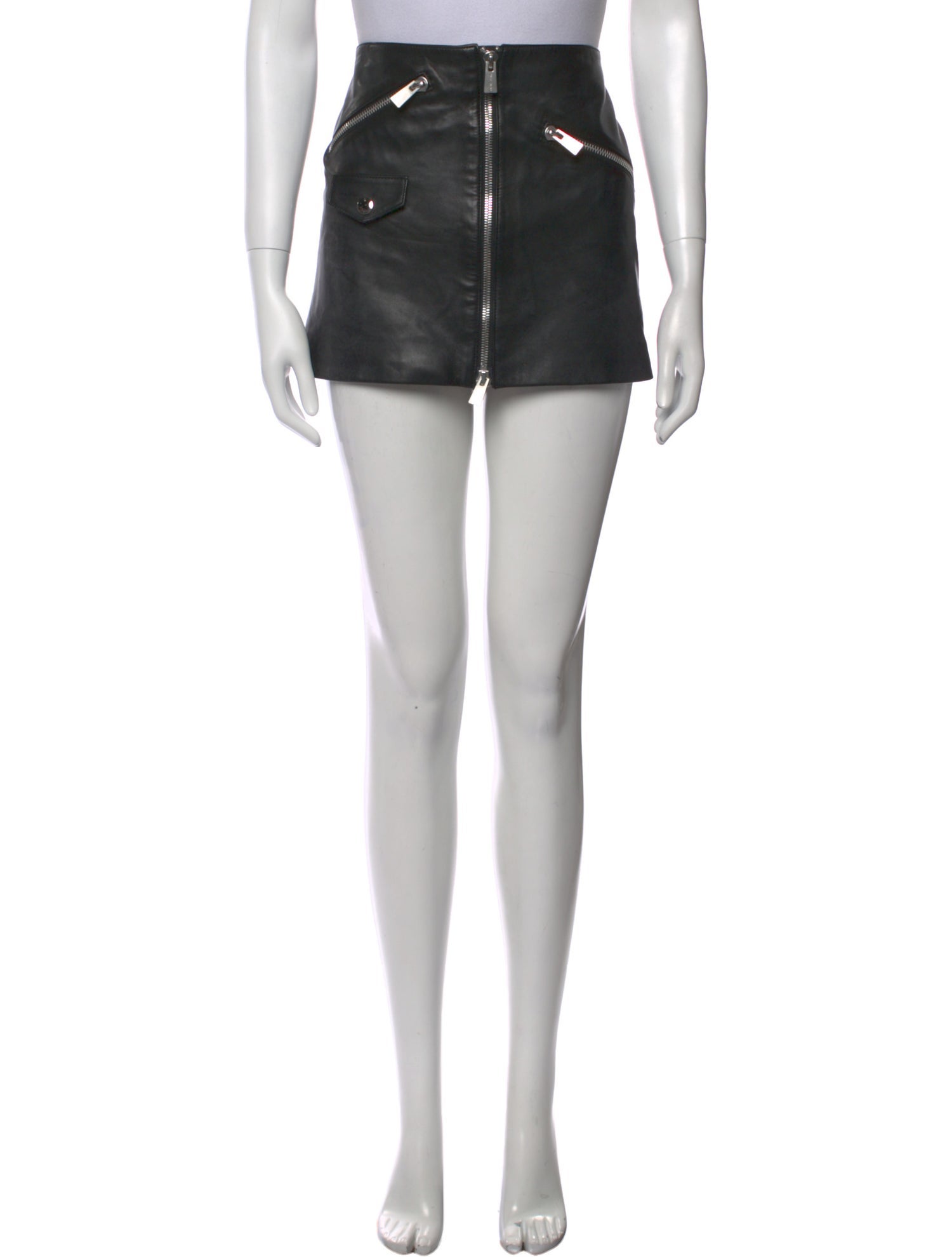 Anine Bing Leather Mini Skirt