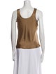 Anine Bing Silk Scoop Neck Top