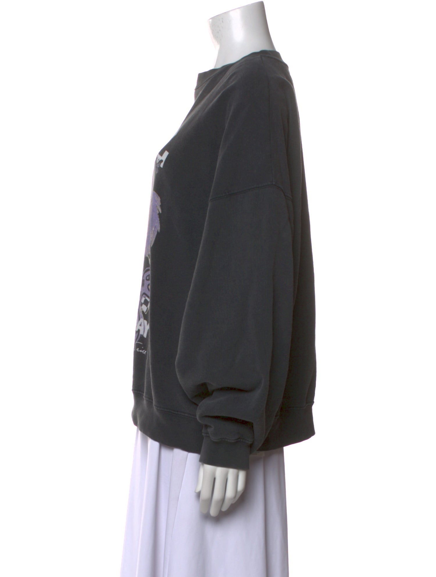 Anine Bing Graphic Print Crew Neck Sweatshirt