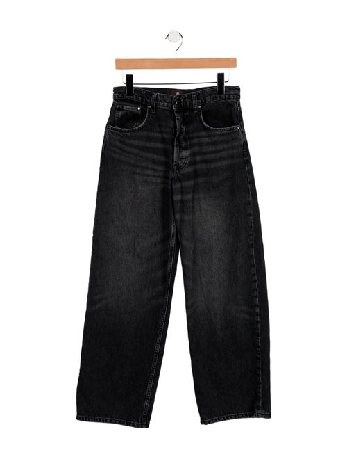 Anine Bing High-Rise Wide Leg Jeans