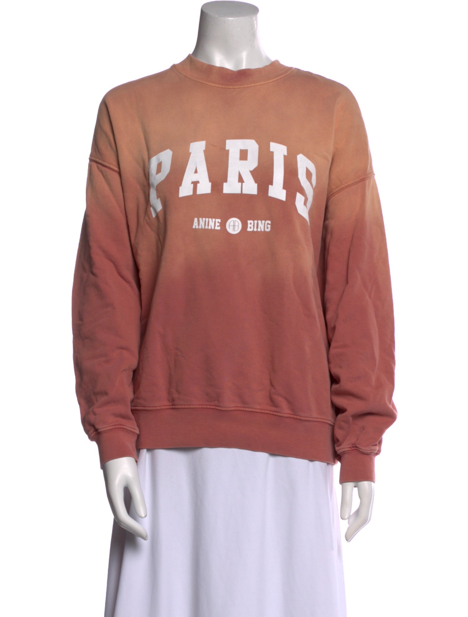 Anine Bing Graphic Print Crew Neck Sweatshirt