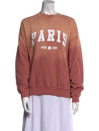 Anine Bing Graphic Print Crew Neck Sweatshirt