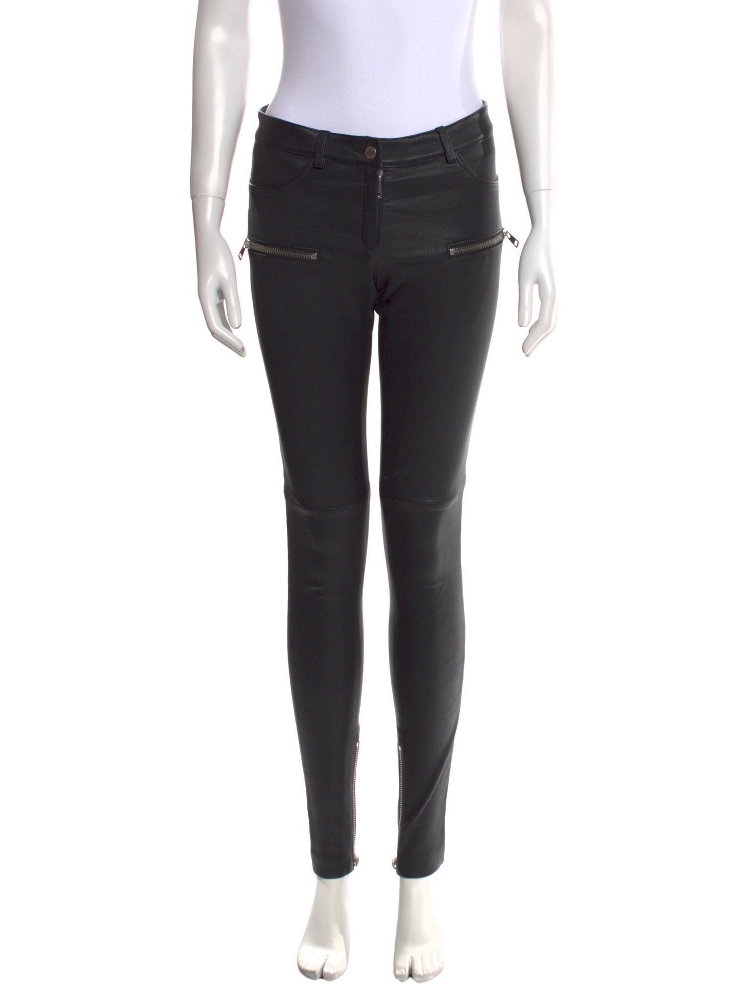 Anine Bing Leather Skinny Leg Pants