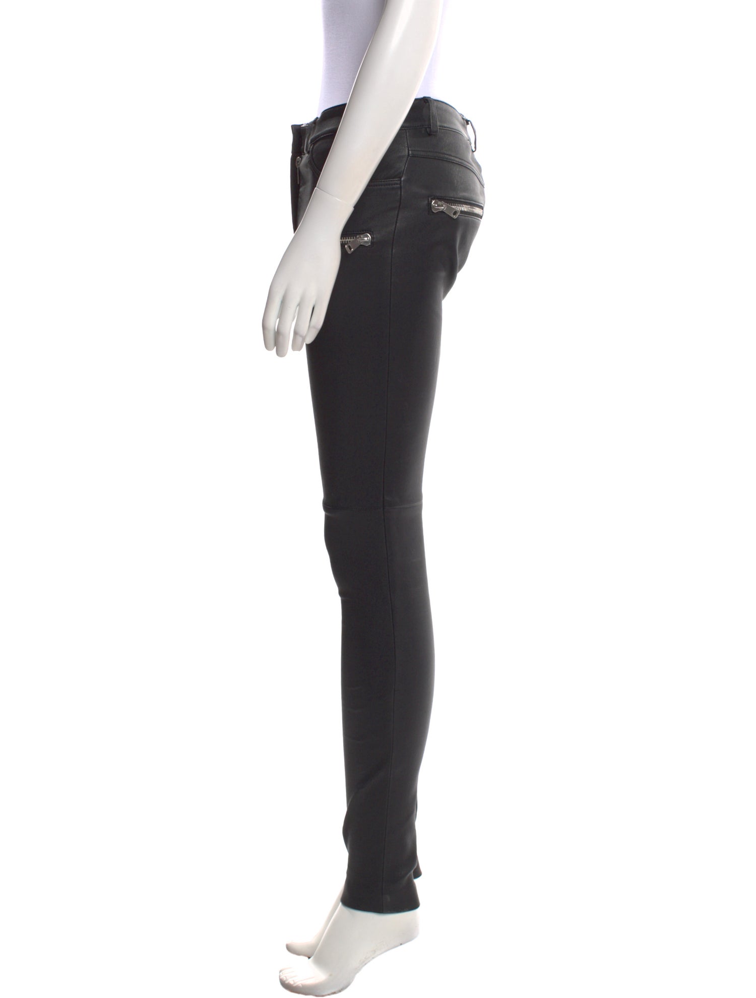 Anine Bing Leather Skinny Leg Pants