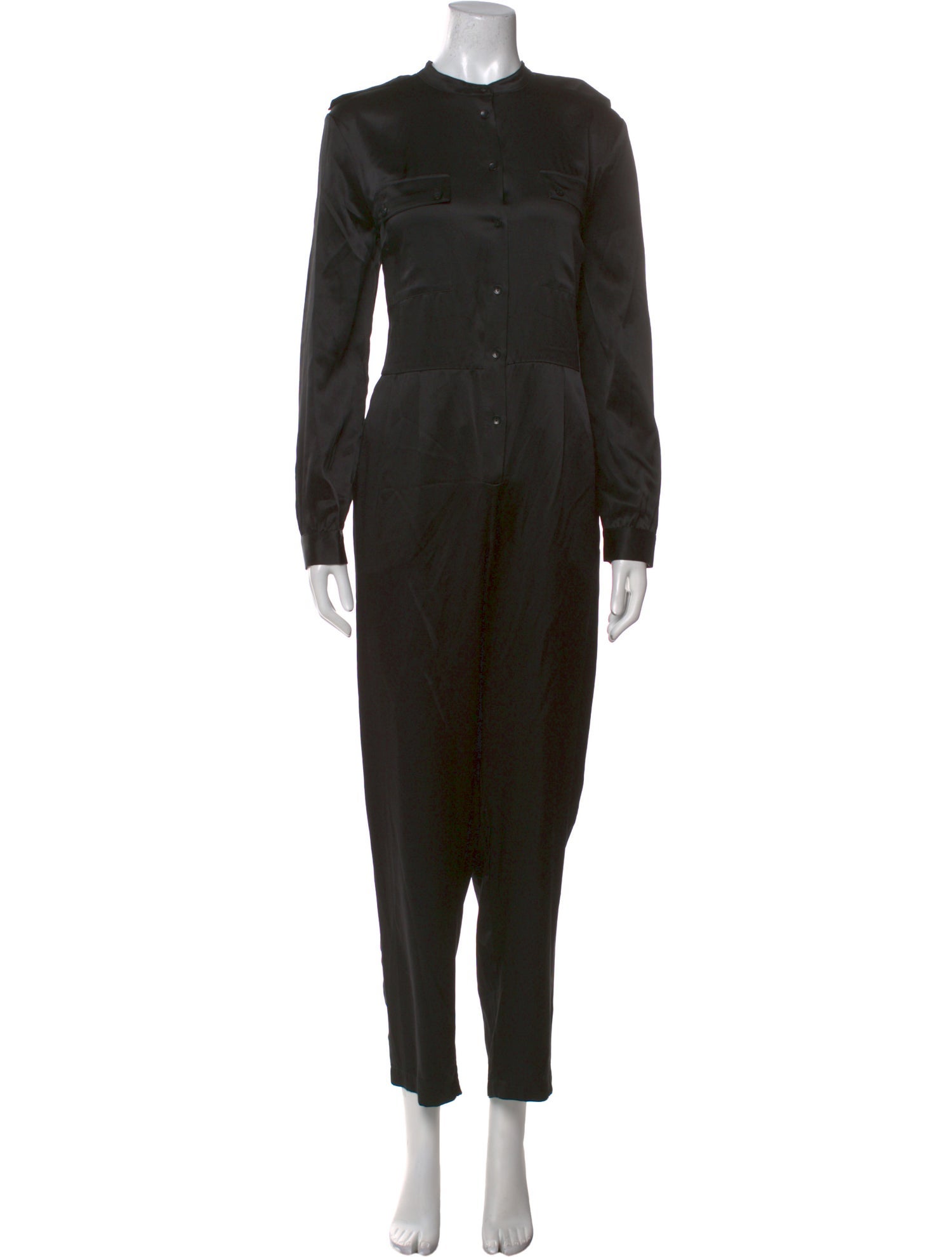 Anine Bing x Helena Christensen Silk Crew Neck Jumpsuit