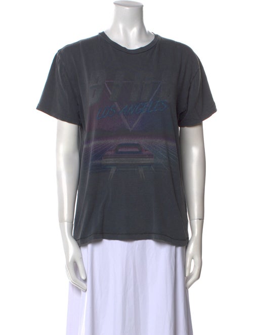 Anine Bing Graphic Print Crew Neck T-Shirt