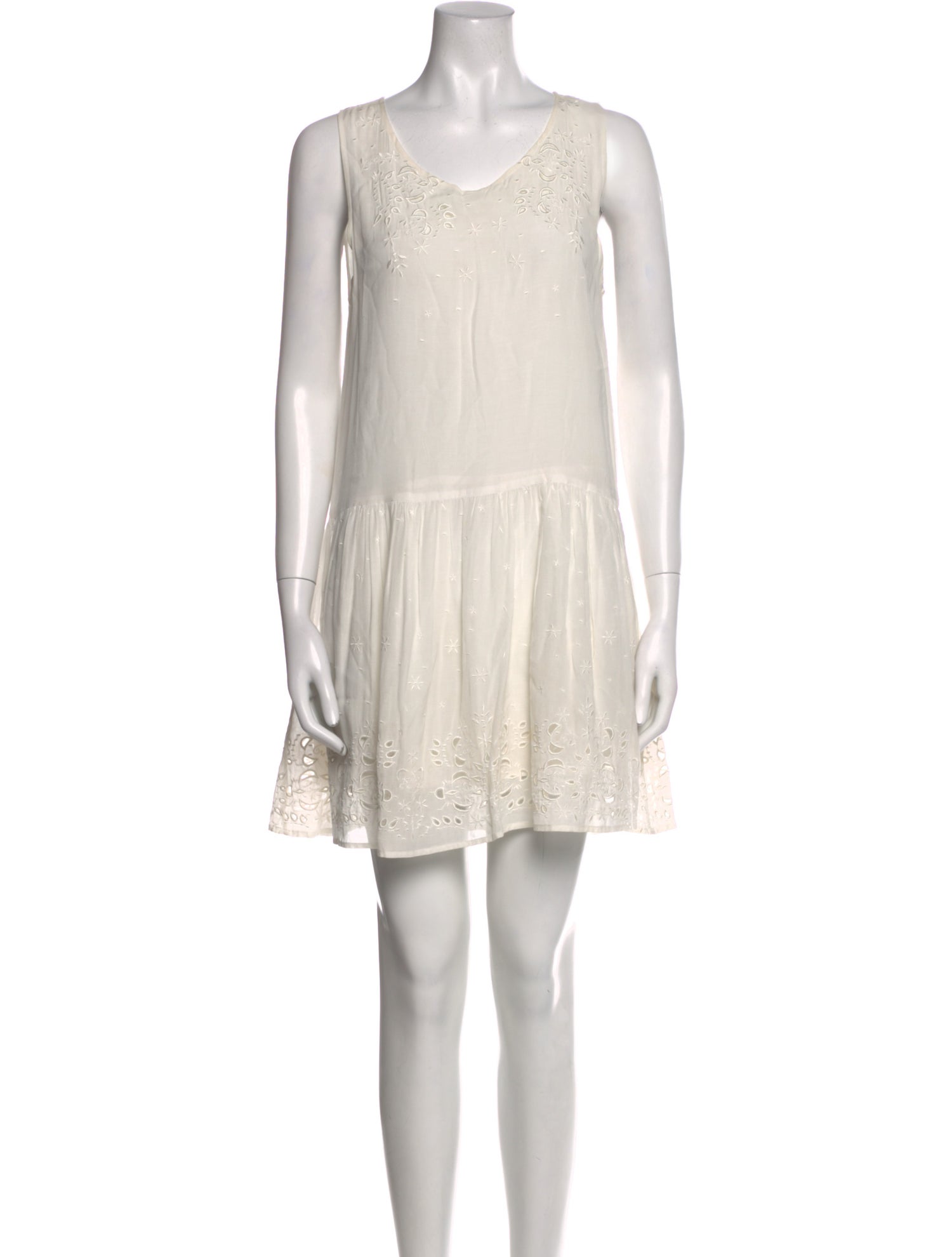 Anine Bing Scoop Neck Mini Dress