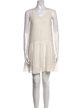 Anine Bing Scoop Neck Mini Dress