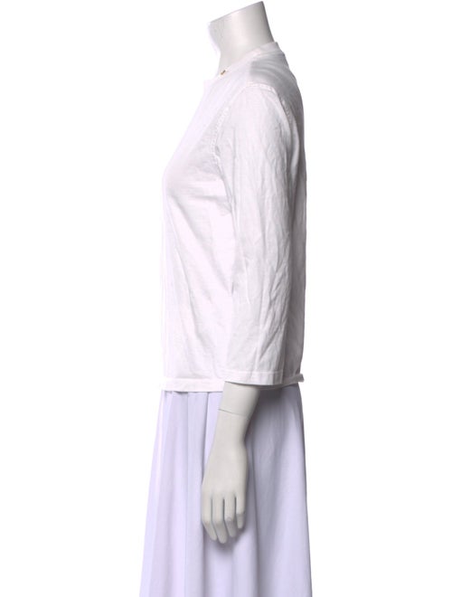 Anine Bing Mock Neck Three-Quarter Sleeve Top