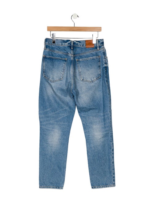 Anine Bing Mid-Rise Straight Leg Jeans