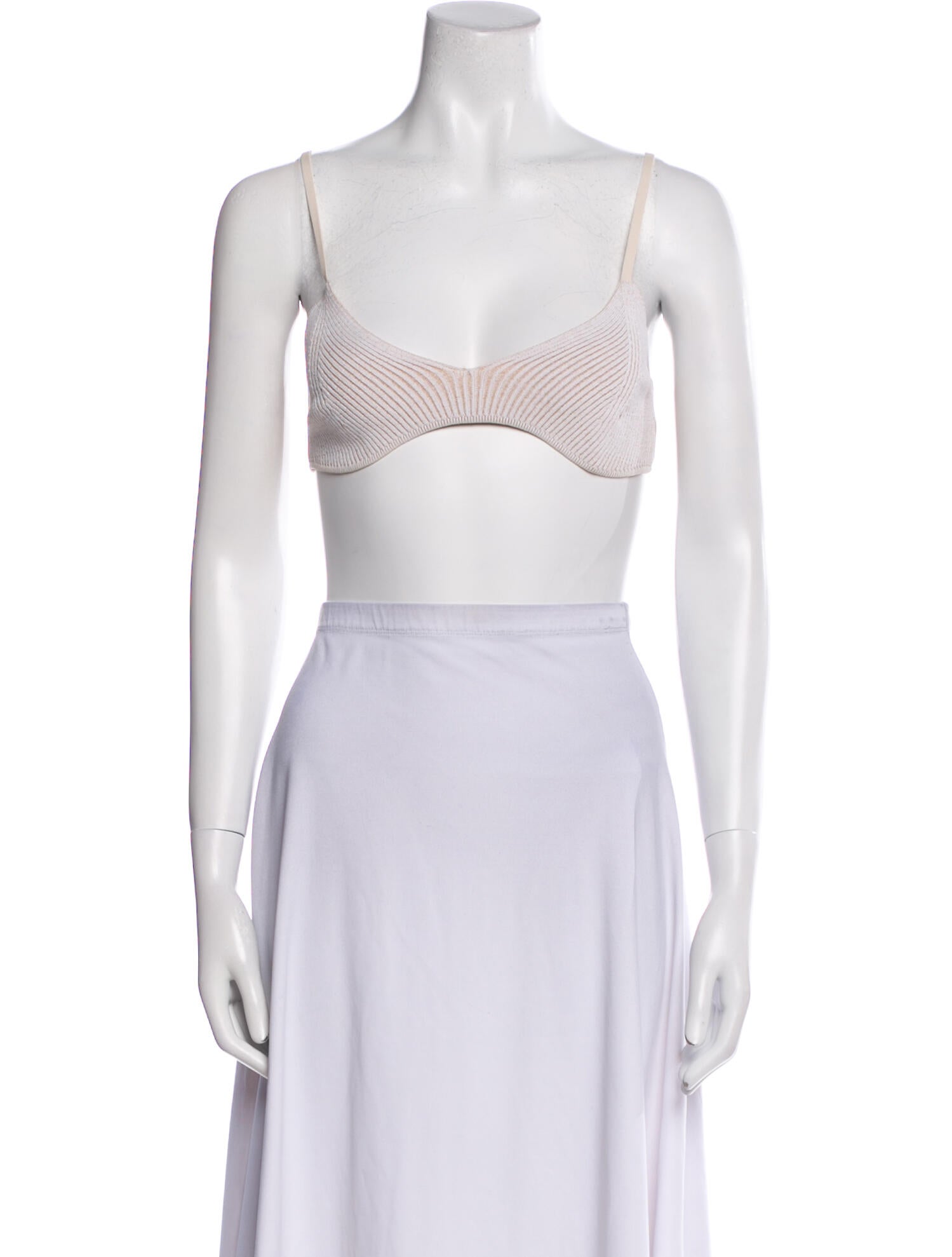 Anine Bing Scoop Neck Sleeveless Crop Top