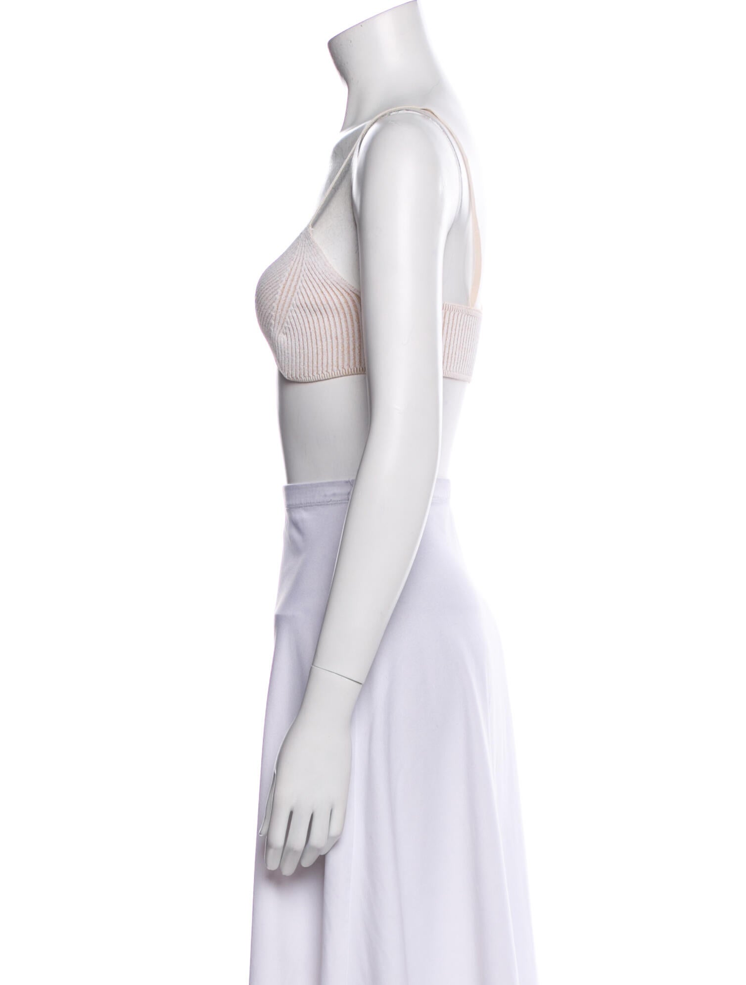 Anine Bing Scoop Neck Sleeveless Crop Top