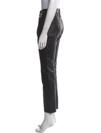 Anine Bing Leather Straight Leg Pants