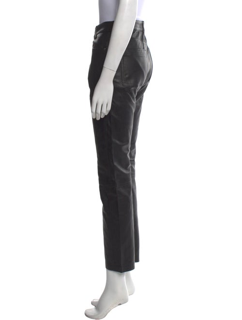 Anine Bing Leather Straight Leg Pants
