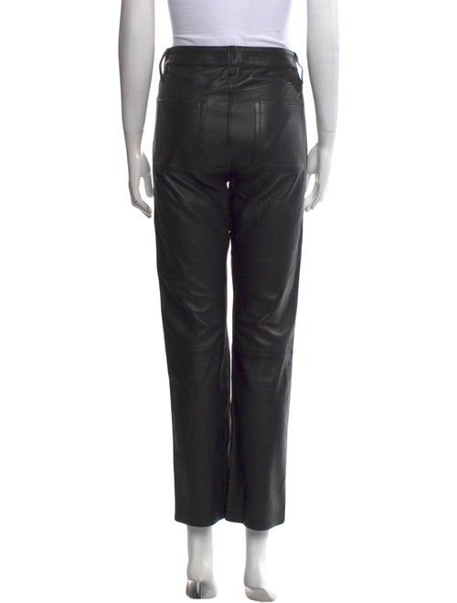Anine Bing Leather Straight Leg Pants
