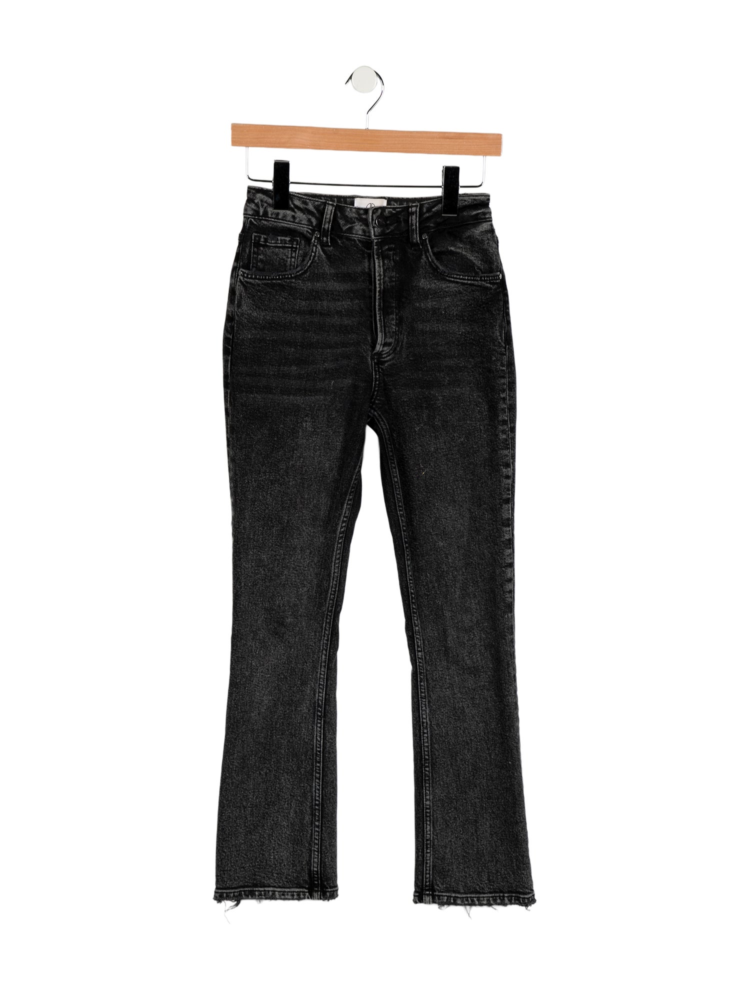 Anine Bing High-Rise Straight Leg Jeans