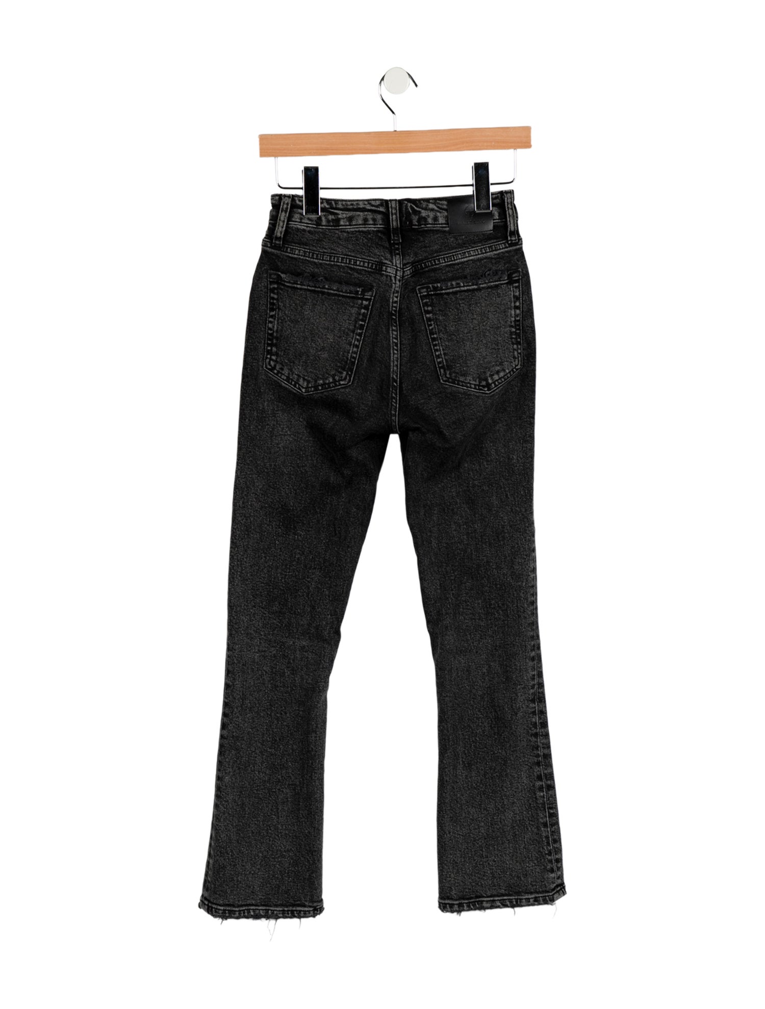 Anine Bing High-Rise Straight Leg Jeans