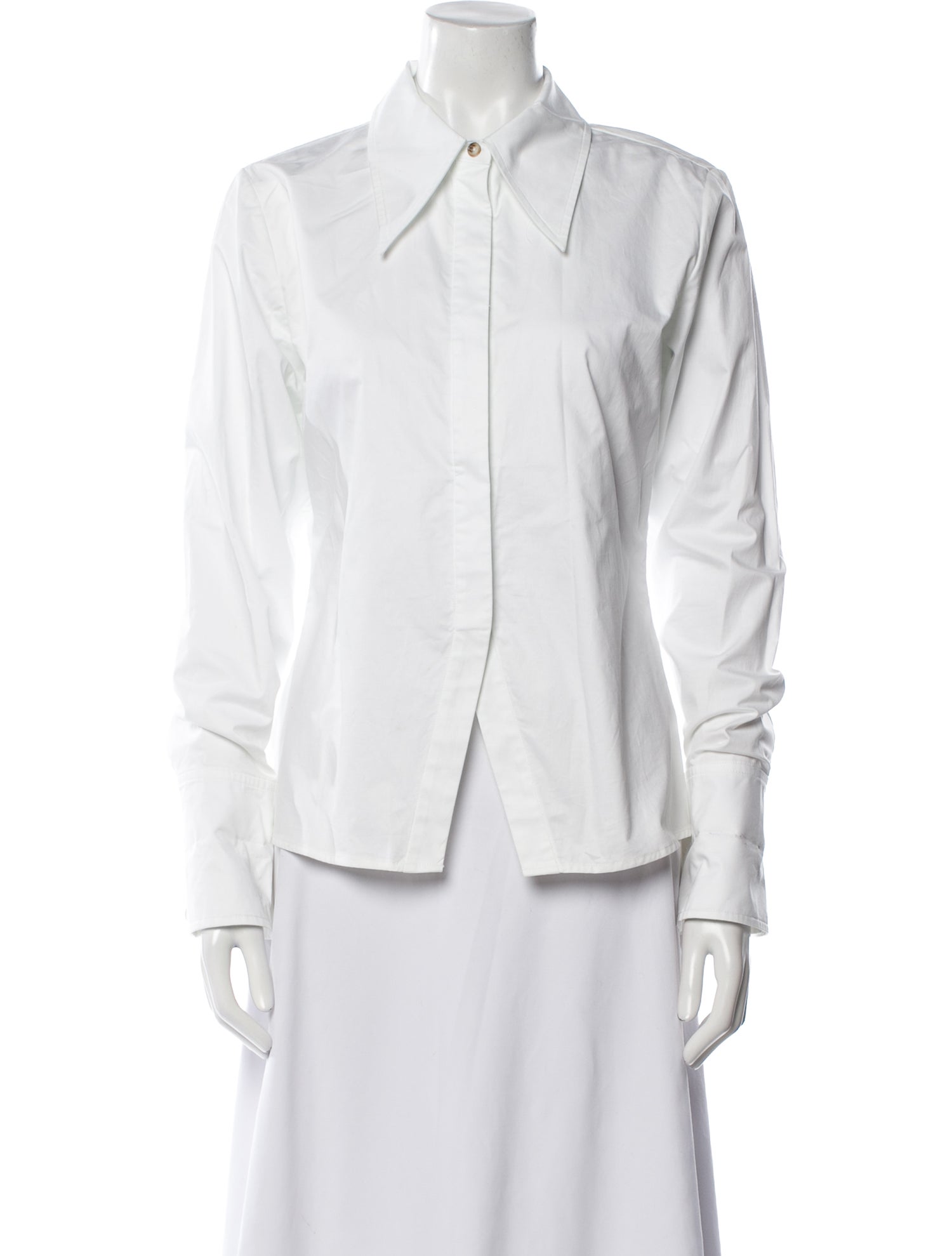 Anine Bing Long Sleeve Button-Up Top