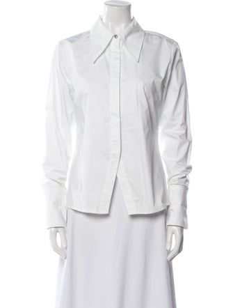 Anine Bing Long Sleeve Button-Up Top