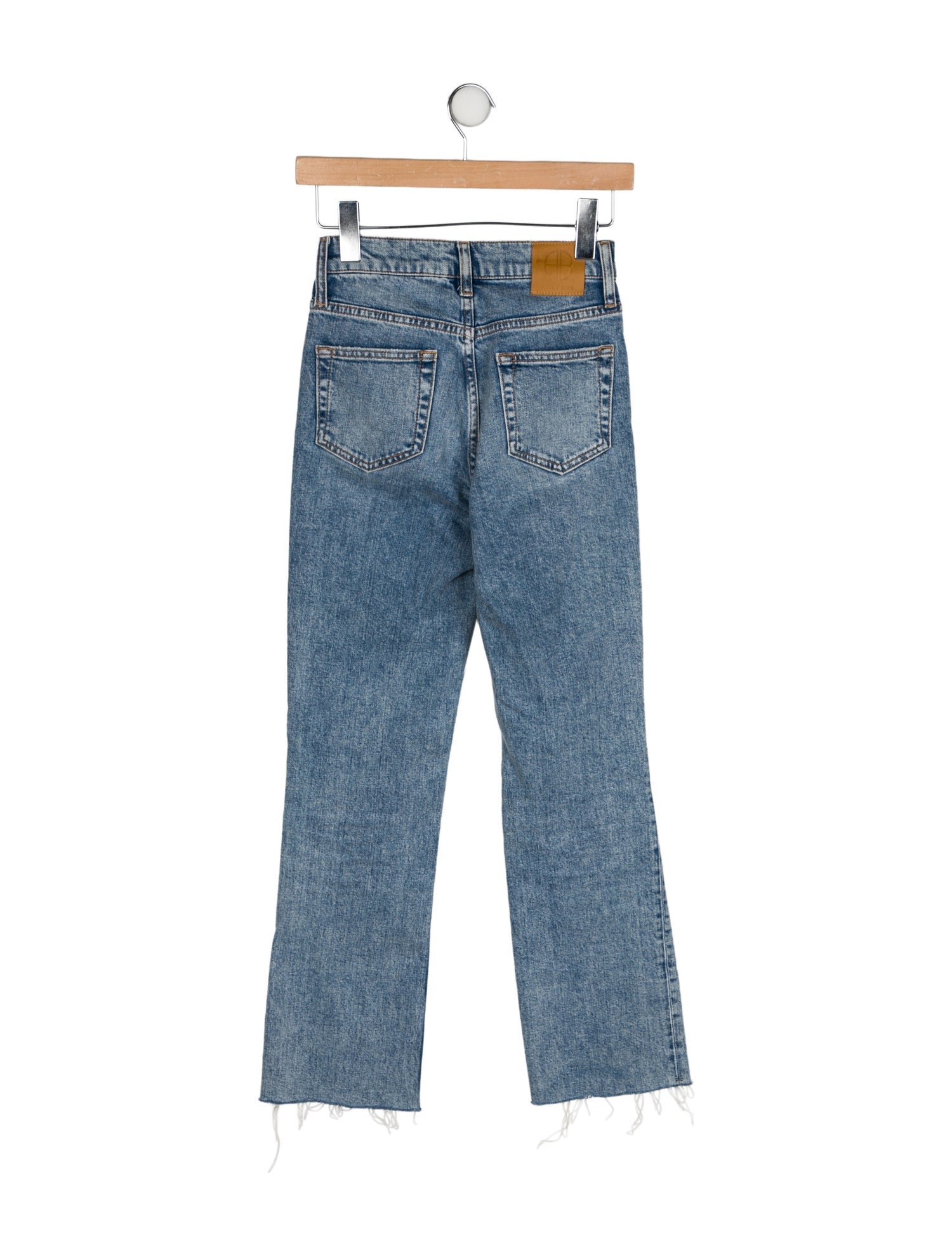 Anine Bing Mid-Rise Straight Leg Jeans