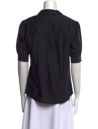 Anine Bing V-Neck Short Sleeve Top