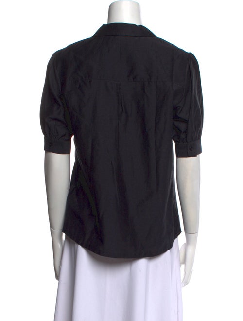 Anine Bing V-Neck Short Sleeve Top