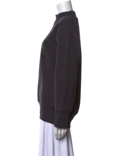 Anine Bing Mock Neck Long Sleeve Sweatshirt