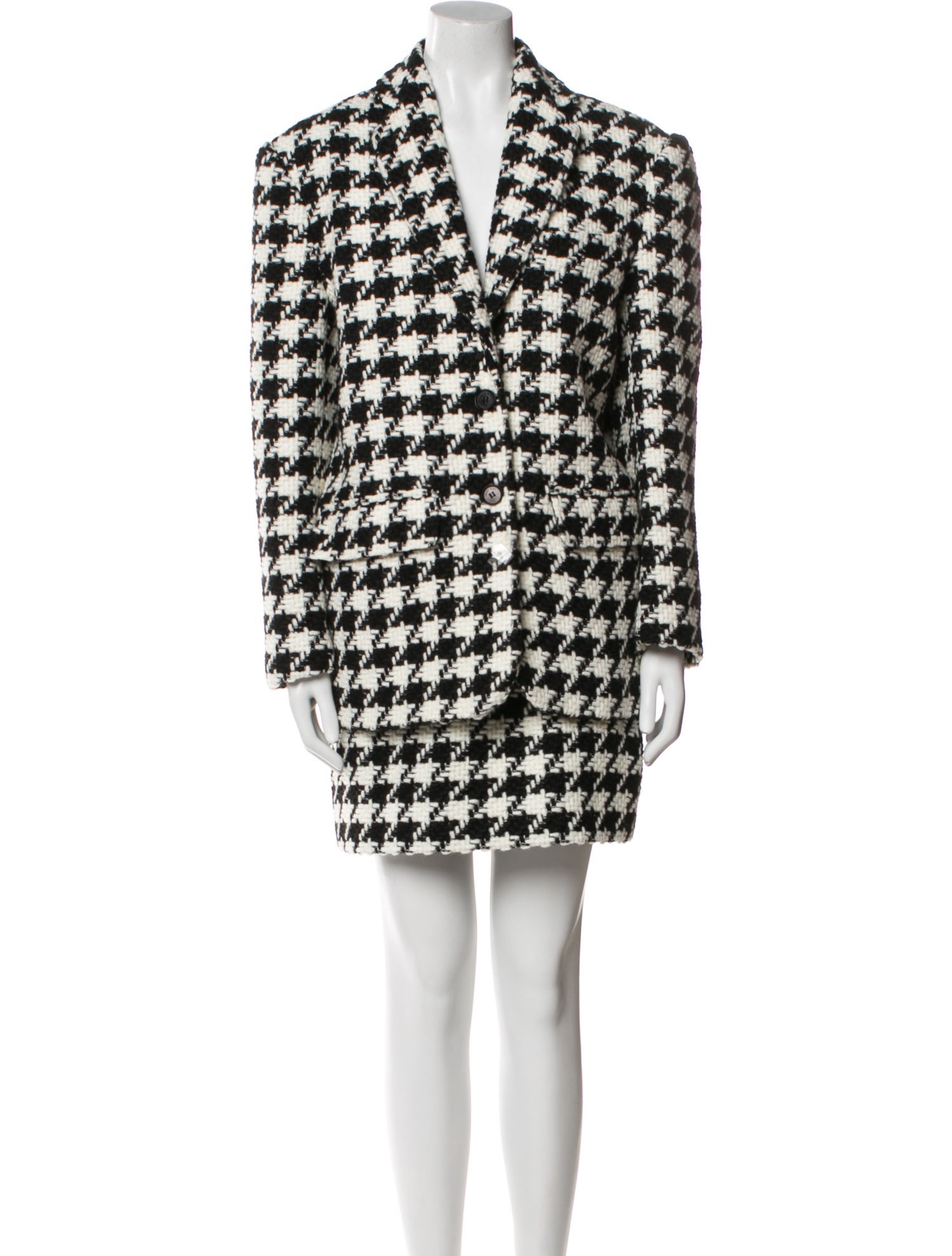 Anine Bing Wool Printed Skirt Set