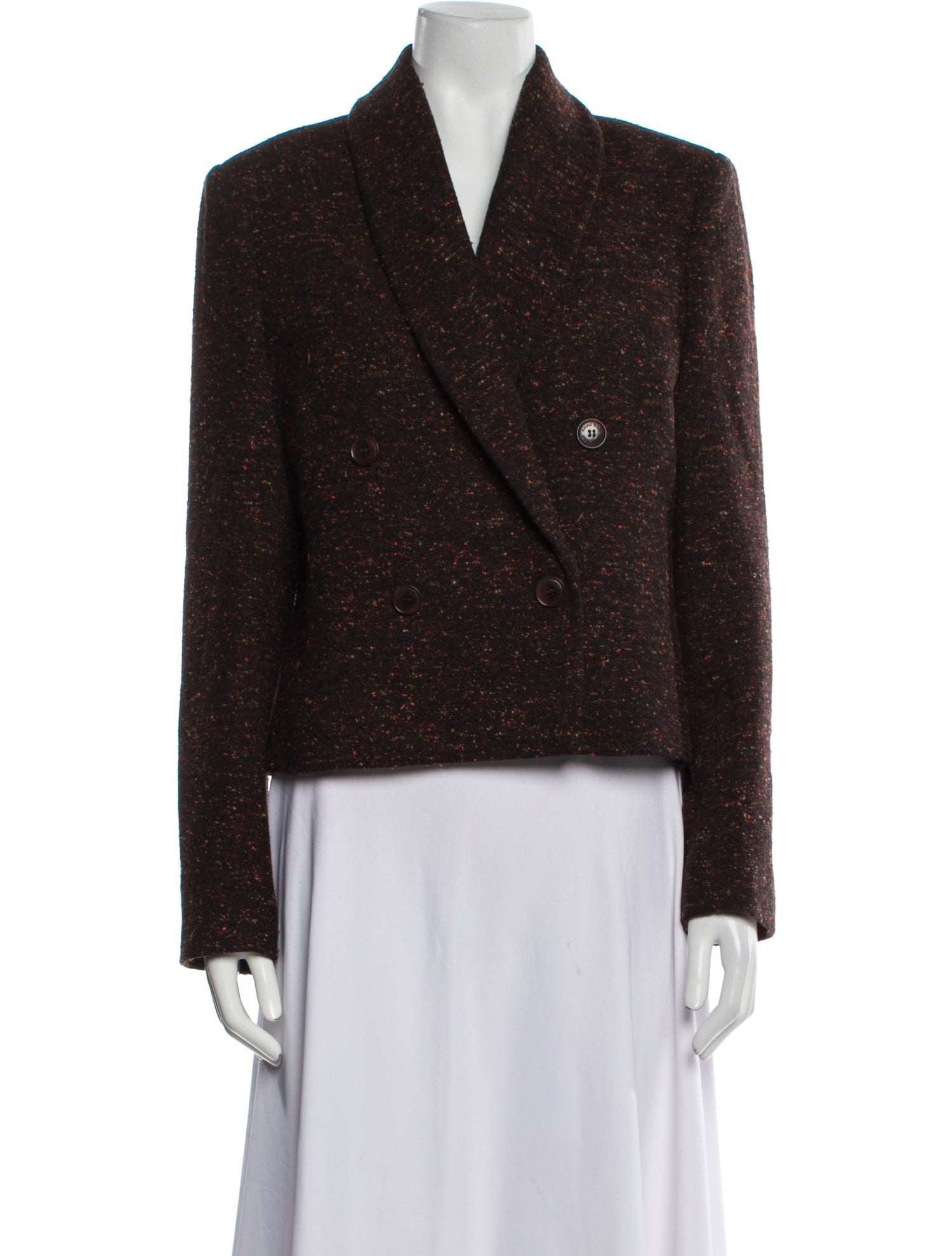 Anine Bing Tweed Pattern Blazer