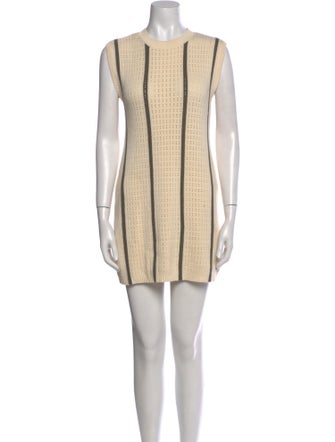 Anine Bing Striped Crew Neck Sweater