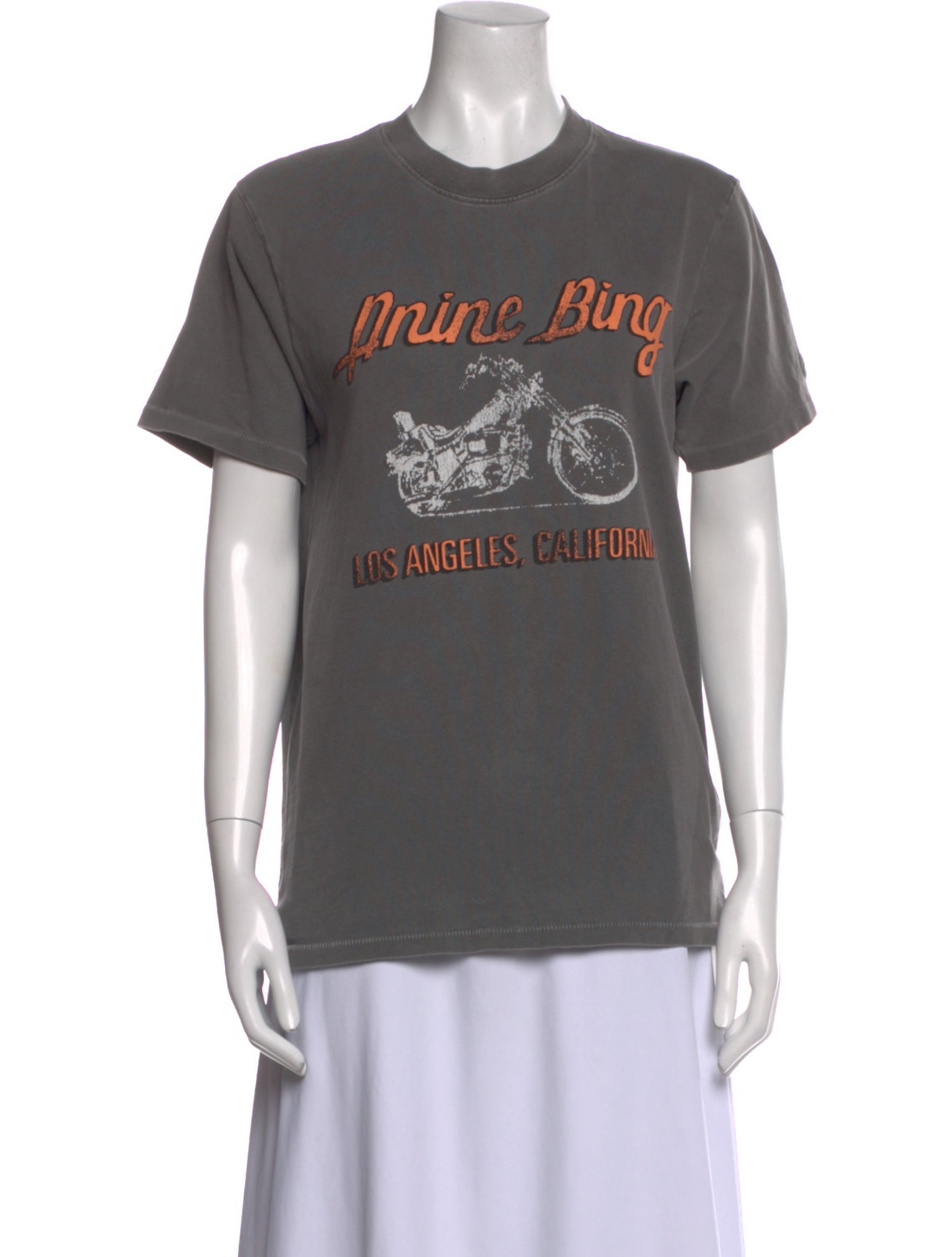 Anine Bing Graphic Print Crew Neck T-Shirt