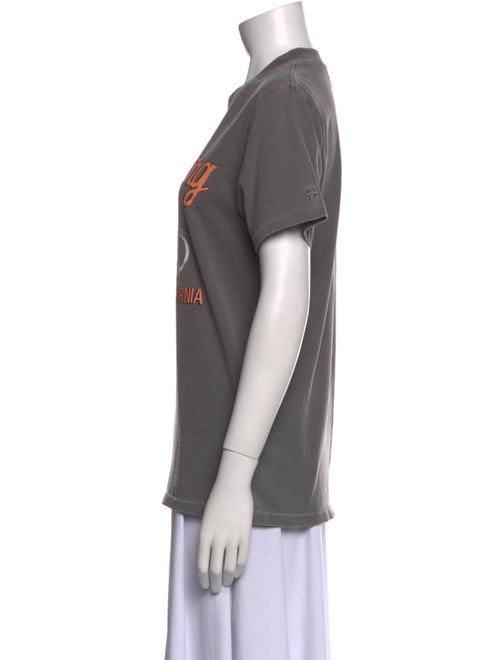 Anine Bing Graphic Print Crew Neck T-Shirt