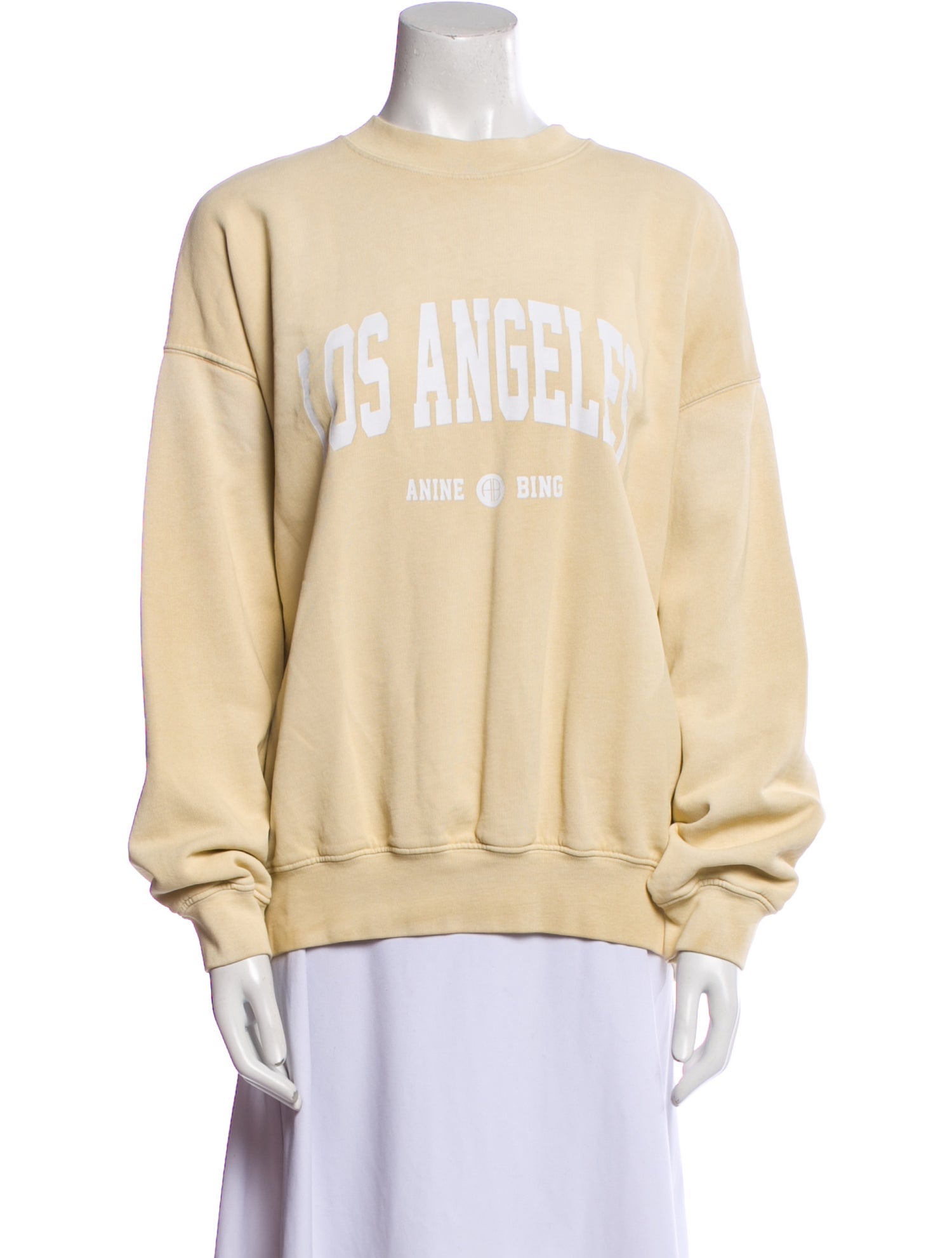 Anine Bing Graphic Print Crew Neck Sweatshirt