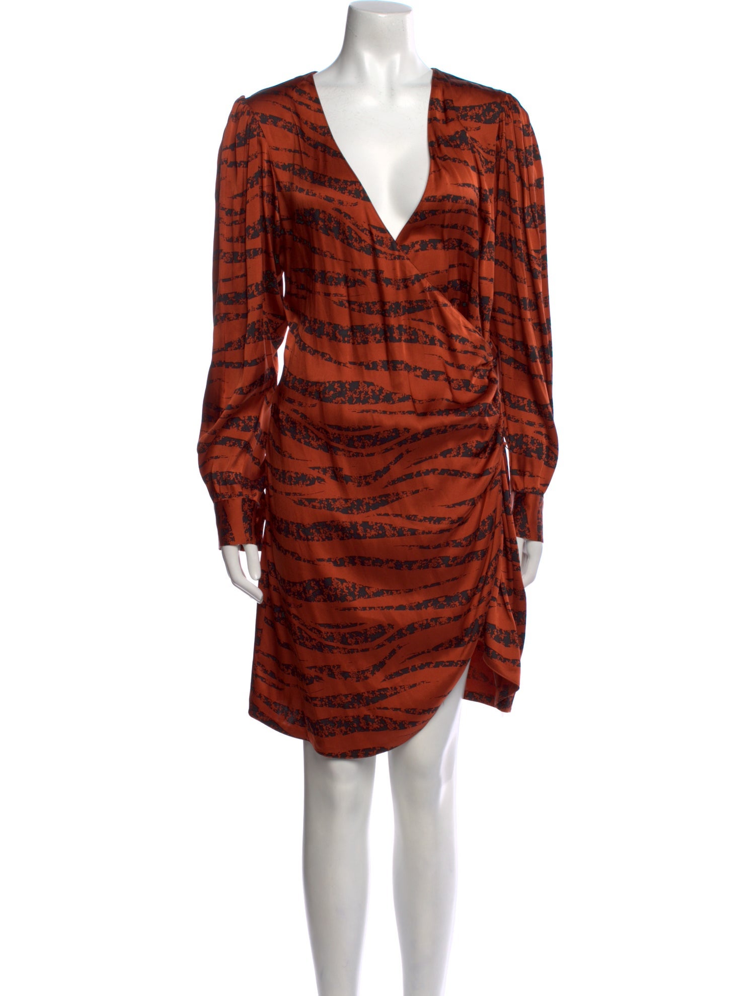 Anine Bing Silk Knee-Length Dress