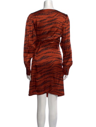 Anine Bing Silk Knee-Length Dress