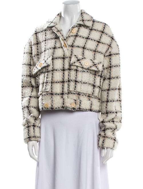 Anine Bing Plaid Print Bolero