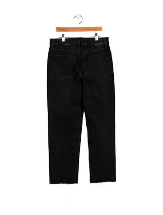 Anine Bing High-Rise Straight Leg Jeans