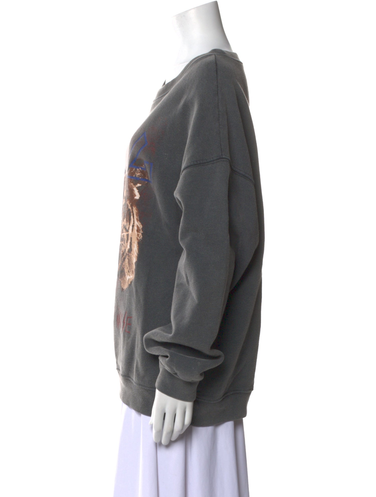 Anine Bing Graphic Print Crew Neck Sweatshirt