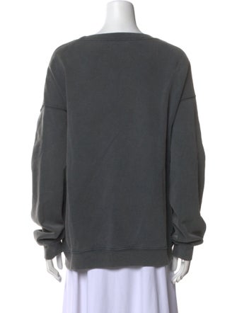 Anine Bing Graphic Print Crew Neck Sweatshirt