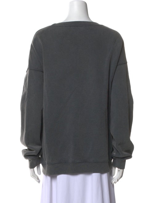 Anine Bing Graphic Print Crew Neck Sweatshirt