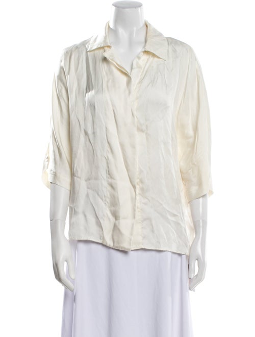 Anine Bing Three-Quarter Sleeve Button-Up Top